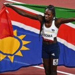 Wrapped in Namibian flag after Olympic success
