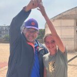 Celebrating winning